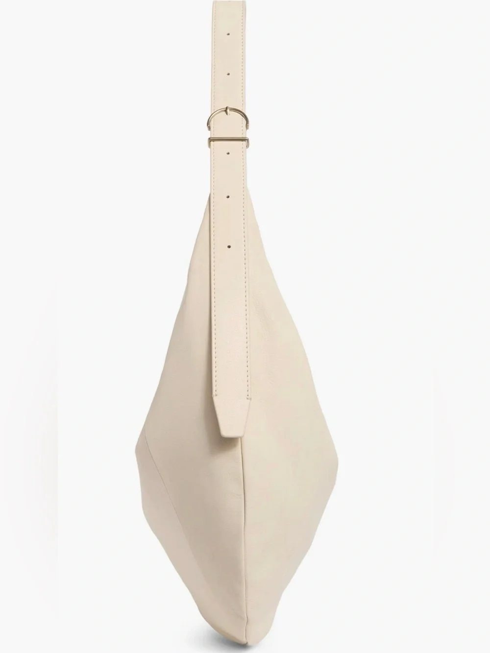 NWT Thacker Oversized Wyatt Leather Hobo Ivory Bag